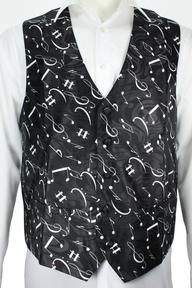 Waistcoats with musical notes all over