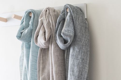 Hand-Loomed Linen Scarves