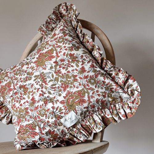 Russet Botanicals with Matching Frill cushion