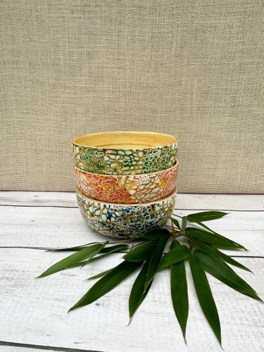 Bamboo Crackle Bowls