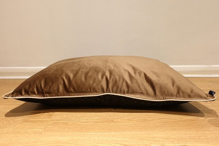 Refillable & Scuff Resistant Dog Cushion - Mocha