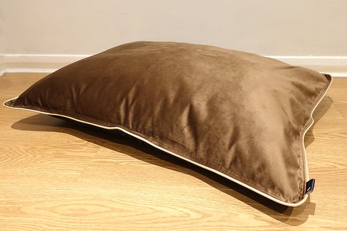 Refillable & Scuff Resistant Dog Cushion - Mocha