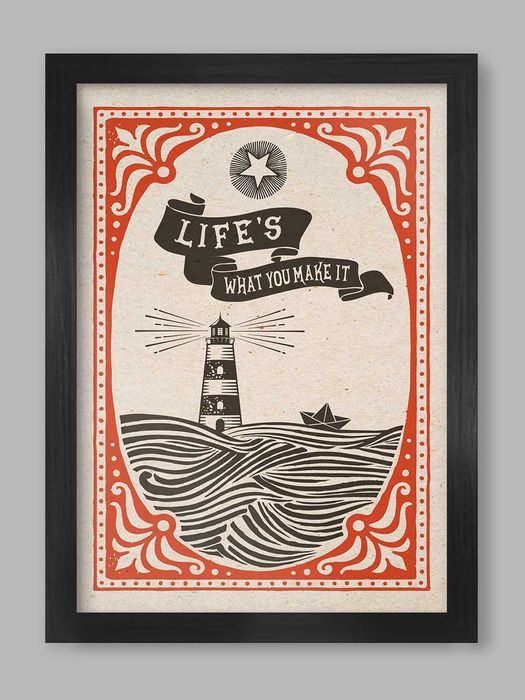 Life's What You Make It - Music Poster Print