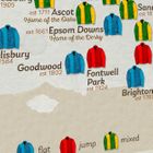 British Racecourses - Horse Racing Poster Print