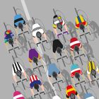 The Shirts of the Peloton Cycling Poster Print