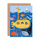 Birthday Submarine Greeting Card