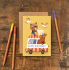 Birthday Ice Cream Van Greeting Card