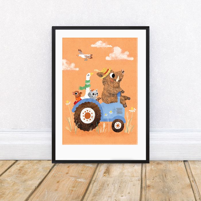 Tractor A4 Art Print