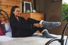 Grey Slipper Socks