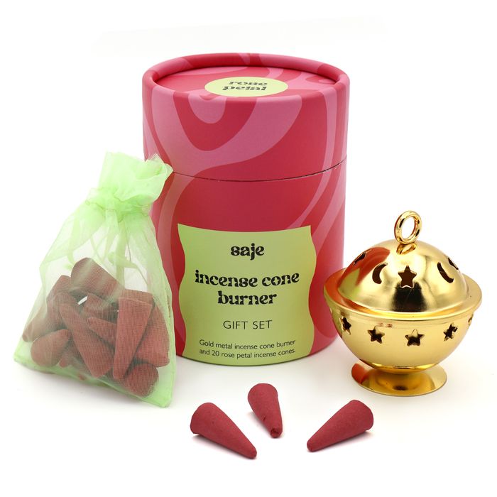 Incense Cone Burner Gift Set