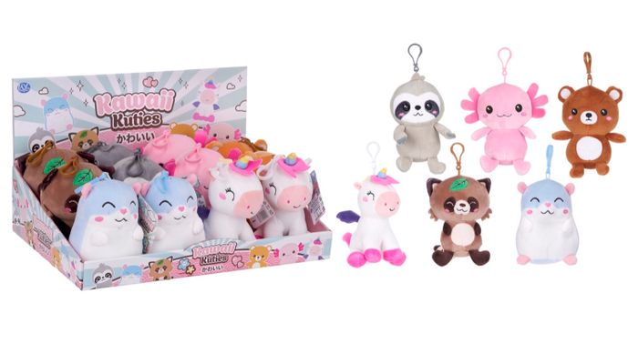 Kawaii Kuties Series 2 Plush Bag Clips Assortment