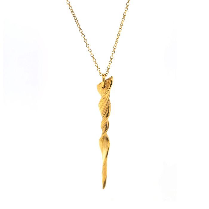 Yellow Gold Vermeil Stala Pendant Necklace