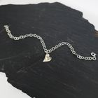 Silver Floral Heart Bracelet
