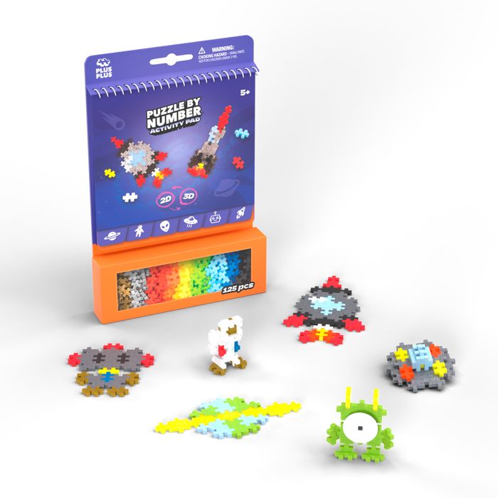 NEW! Plus-Plus Puzzle by Number Activity Pads