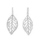 Sculptured Leaf Drop Earrings