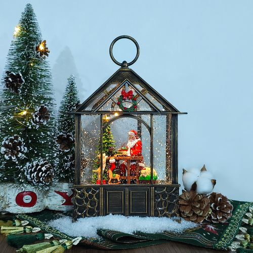 Led Glitter Water Spinning Sunroom Lantern