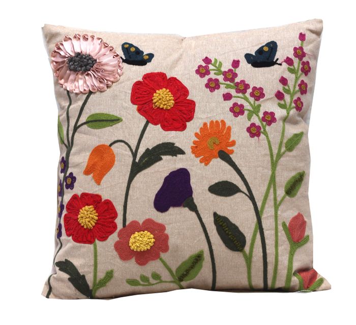 Hand embroidered Cushions from Kashmir