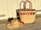 Embroidered Basket Bags