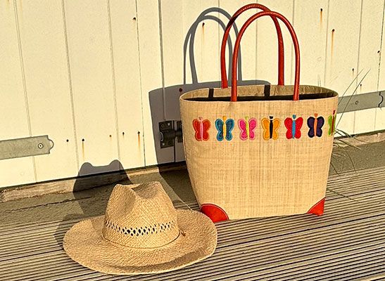 Embroidered Basket Bags