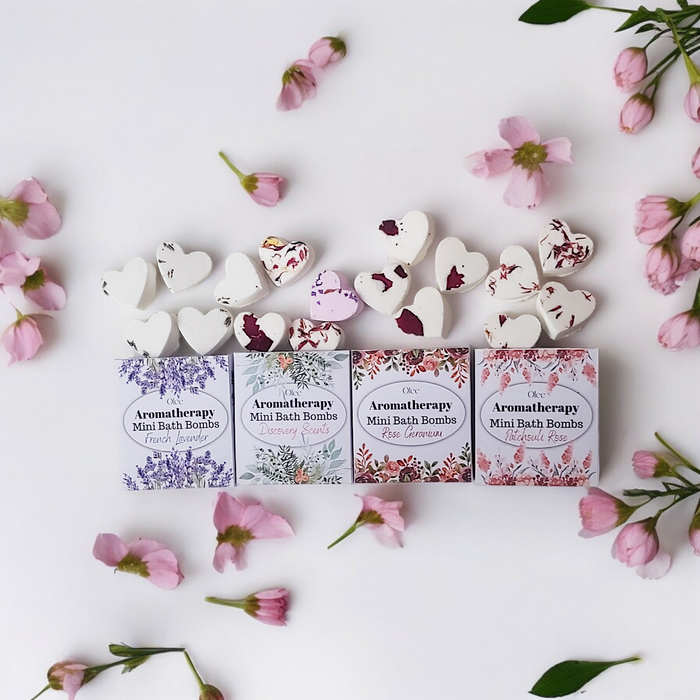 Aromatherapy  Mini heart Bath bombs