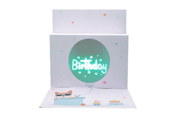Musical Birthday Card with Light