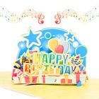 Happy Birthday Music and Light Pop Up Card