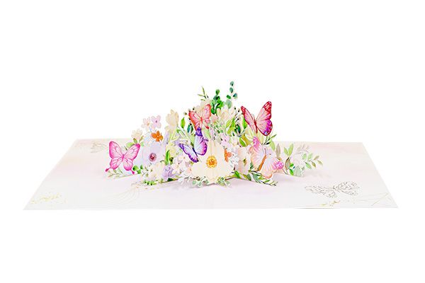Colorful Butterflies Pop Up Card