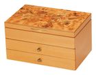Floral Decal Wooden Jewel Cases