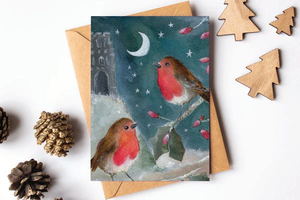 The Tor - Festive Greeting Card