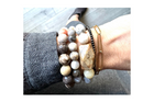 Agate Handmade Beaded Stack Bracelets