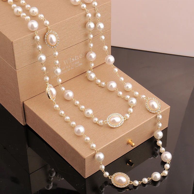 Long Pearl Necklace