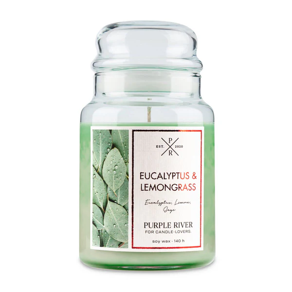 Purple River Eucalyptus & Lemongrass - 623g Scented Candle