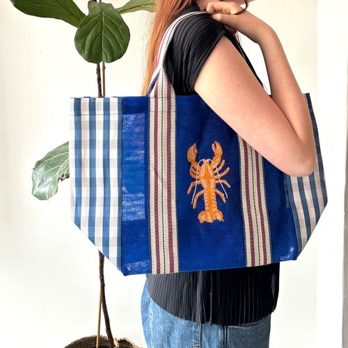 Recycled Lobster Design Shopping bag