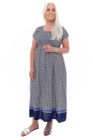 60s Spot Print Shirring Dress