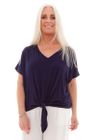 Bamboo Jersey Tie Front Top