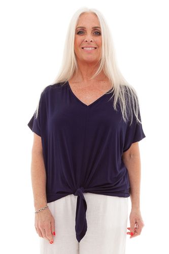 Bamboo Jersey Tie Front Top