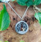 Fox and Moon Silver Woodland Necklace