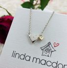 You and Me Silver Heart Necklace