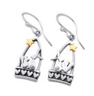 Hare and Squirrel Starlight Friends Silver Earrings