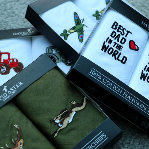 Men's Embroidered Handkerchiefs