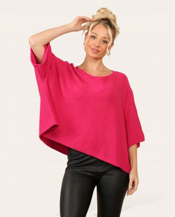 Slouchy Short Knit Jumper