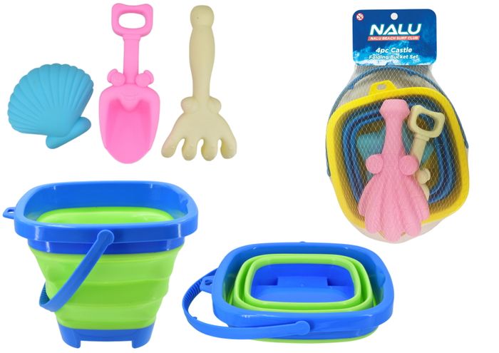 Folding Castle Bucket and Accessories set