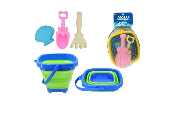 Folding Castle Bucket and Accessories set