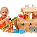 Lanka Kade Wooden Toy Boats and Buildings