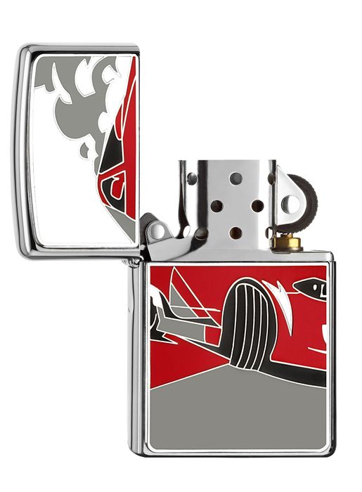 Zippo Windproof Lighter - Racing Car Emblem