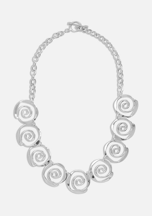 Sculptured Spirals Necklace