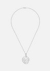 Sculptured Spiral Pendant Necklace