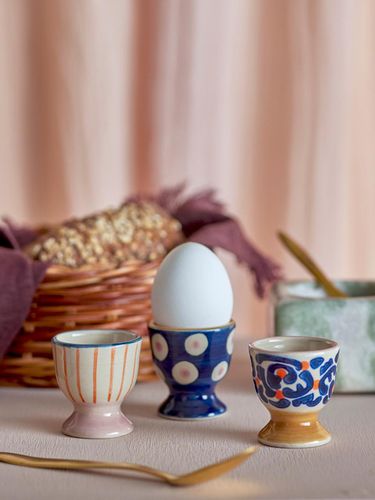 Eviaya Egg Cup, Blue, Stoneware