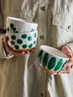 Linora Bowl, Green, Stoneware
