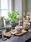 Linora Bowl, Green, Stoneware